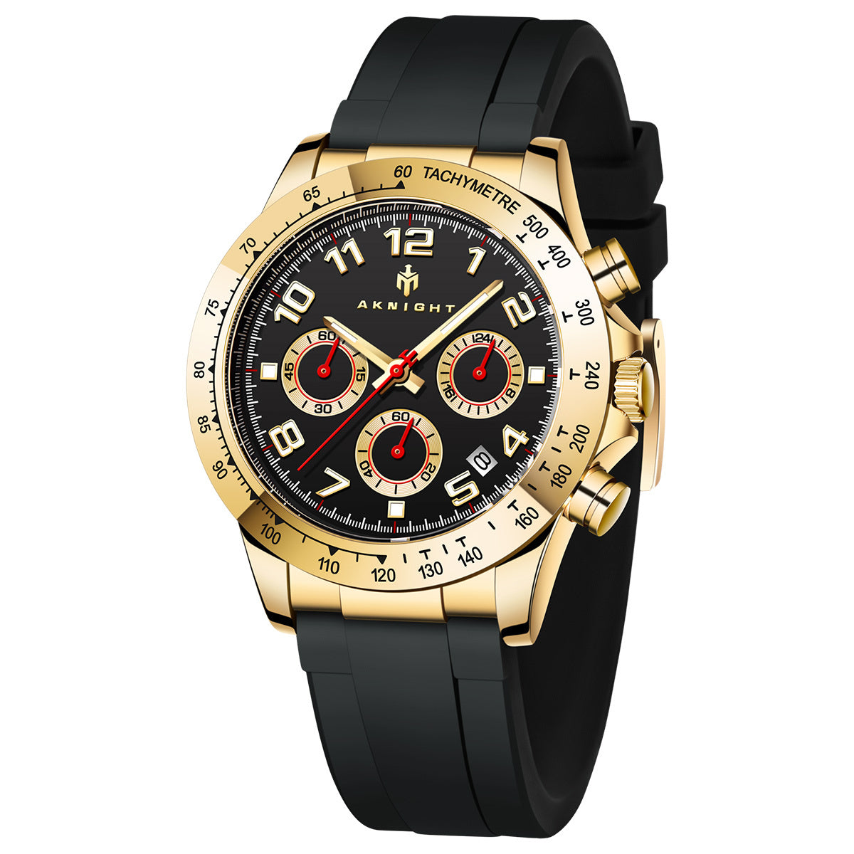 Men's Chronograph Dress Watch Classic Business Quartz Wristwatch Waterproof Date Display Elegant Fashion Watch for Men Perfect Gift