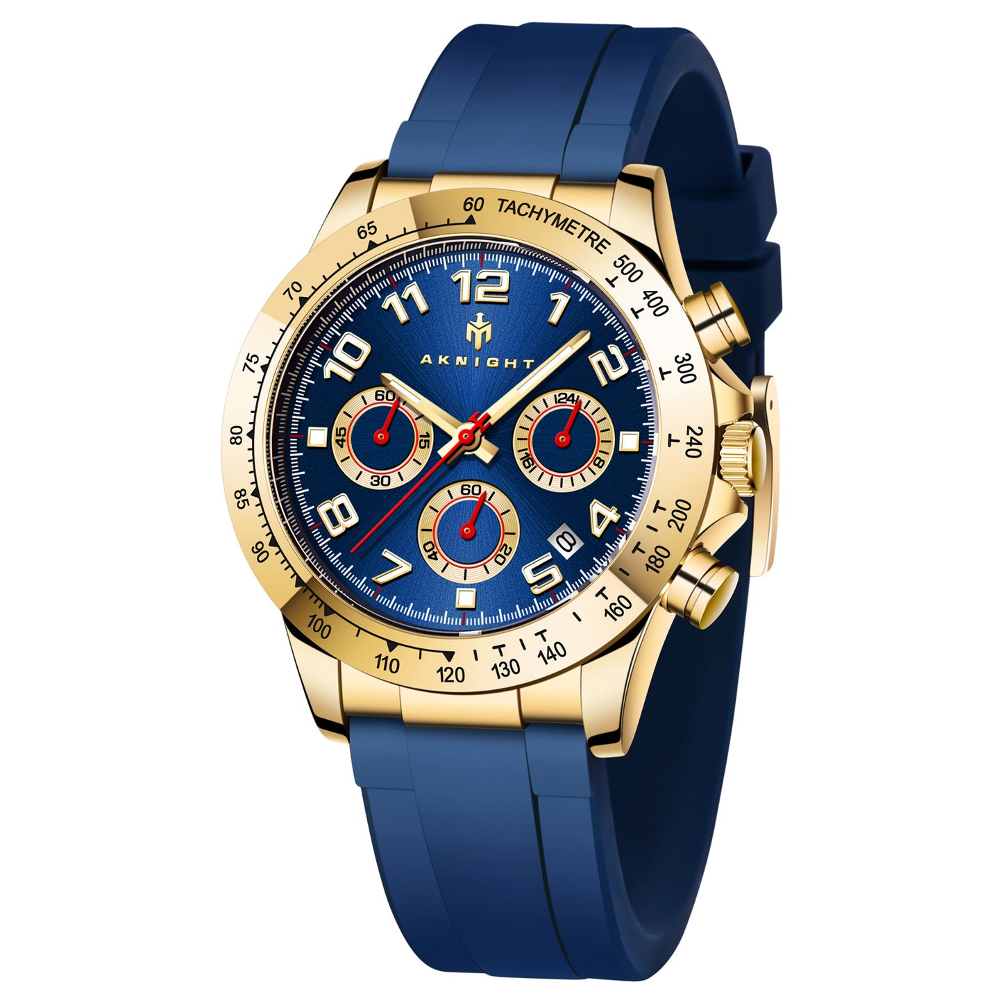 Men's Chronograph Dress Watch Classic Business Quartz Wristwatch Waterproof Date Display Elegant Fashion Watch for Men Perfect Gift