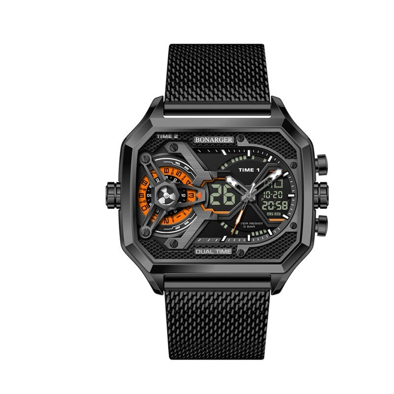 Men's Digital Sports Watch Multi-Functional Electronic Waterproof Watch with Luminous Display Stopwatch Alarm, Date Fitness Outdoor Activity Watch