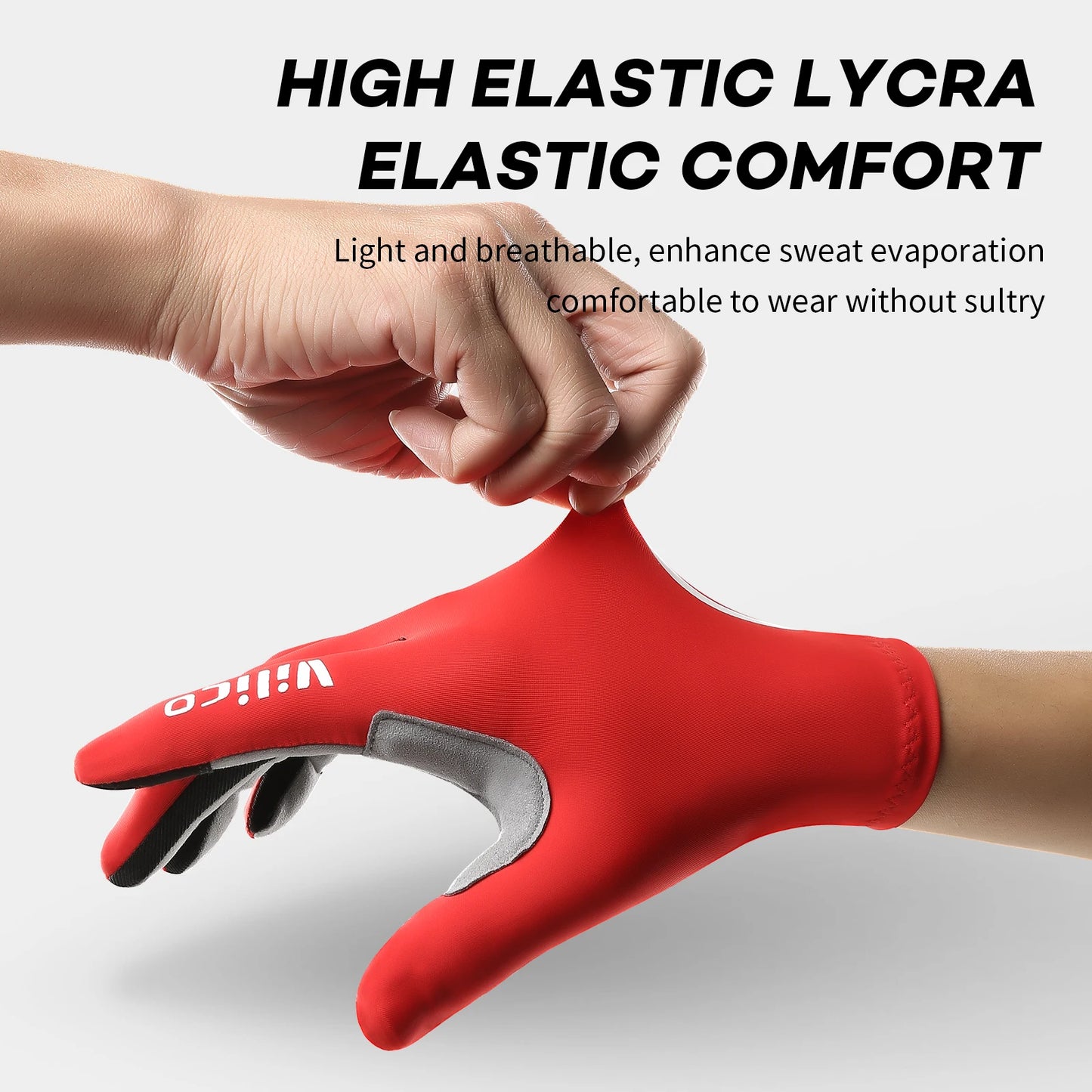 Touch Screen Cycling Gloves - Full & Half Finger Gel Padded MTB/Road Bike Gloves for Men & Women - Breathable Sports Bicycle Riding Racing Gloves
