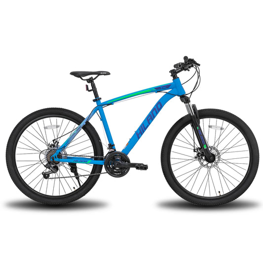 Hiland 26" Mountain Bike - Shimano 21-Speed MTB with Suspension Fork, Dual Disc Brakes & Fenders - Urban Commuter & City Bicycle for Men & Women
