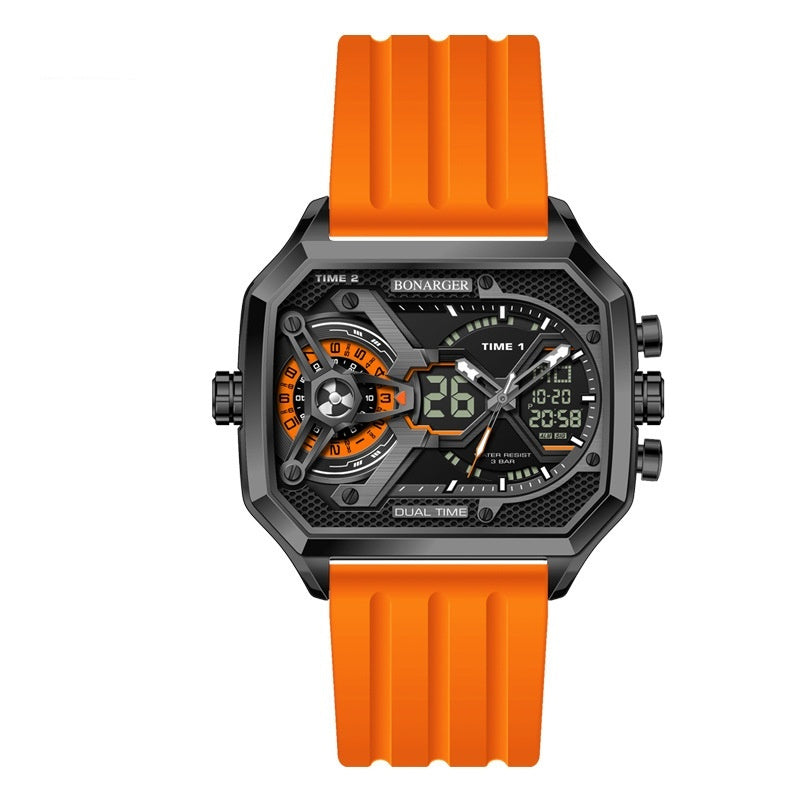 Men's Digital Sports Watch Multi-Functional Electronic Waterproof Watch with Luminous Display Stopwatch Alarm, Date Fitness Outdoor Activity Watch