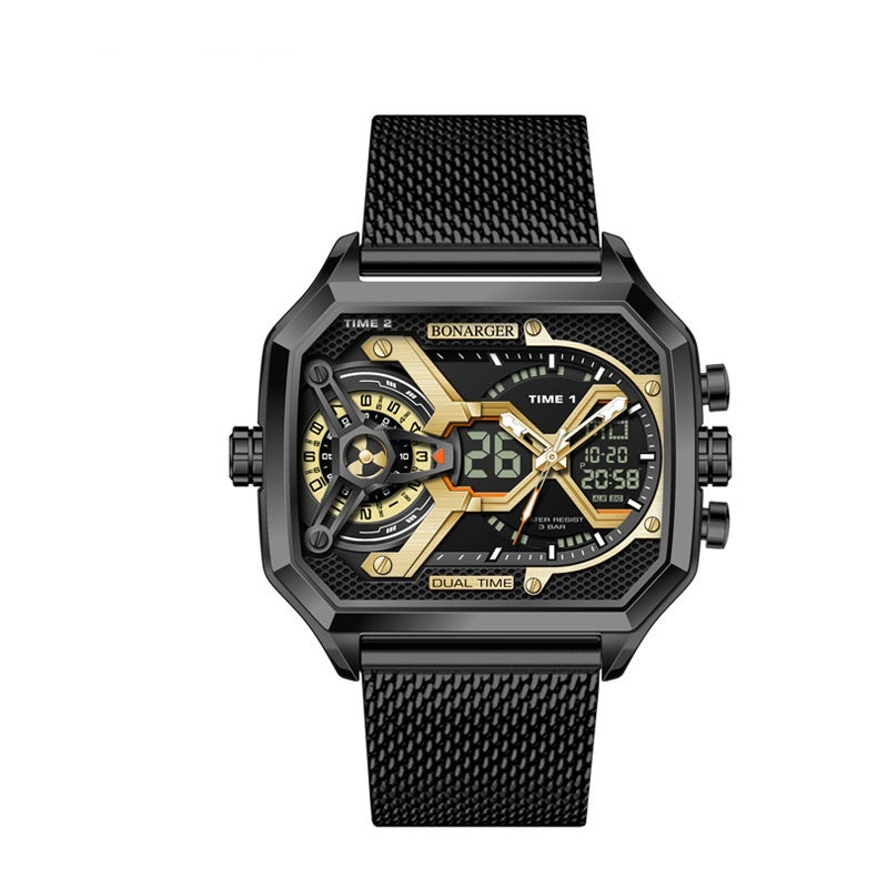 Men's Digital Sports Watch Multi-Functional Electronic Waterproof Watch with Luminous Display Stopwatch Alarm, Date Fitness Outdoor Activity Watch